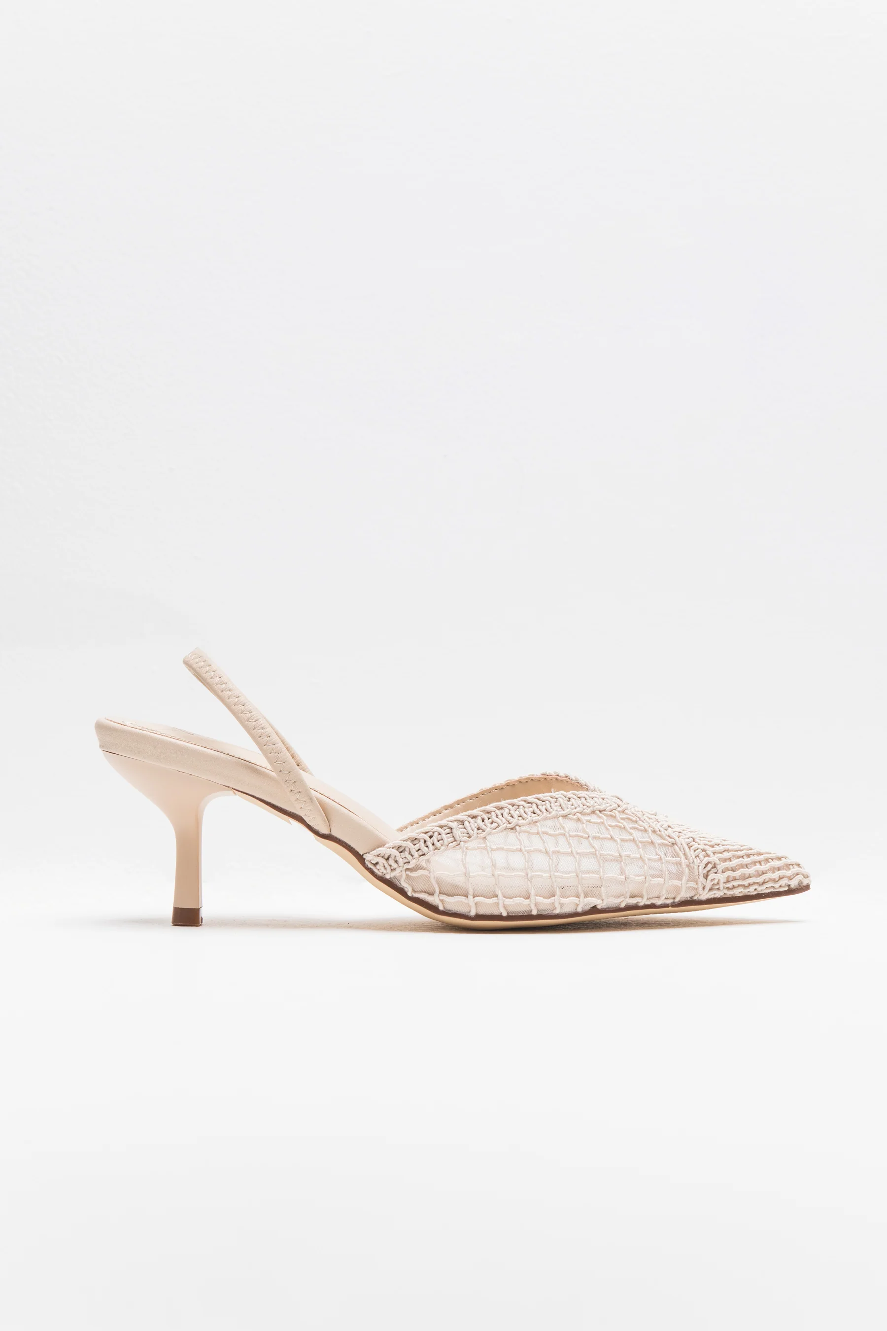 נעלי עקב שפיץ סרוג - Image 5